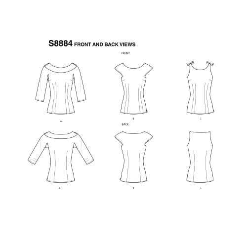 Naiste topid, Simplicity Pattern #S8884 