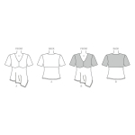 Ompelukaavat: Misses`, sizes: Women`s Top, Butterick B6187 
