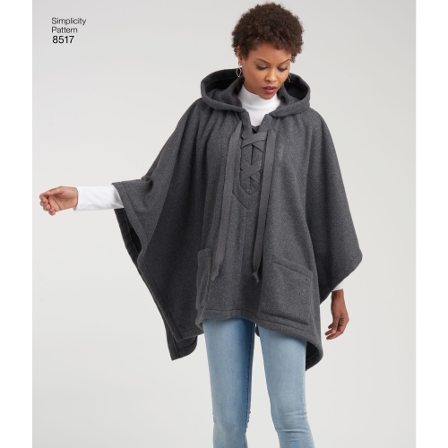 Komplekt pontšosid naistele, suurused: A (XS-S-M-L-XL), Simplicity Pattern # 8517 