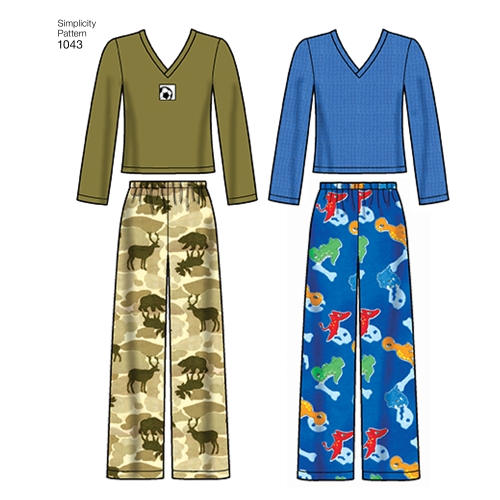 Lasteriided poistele ja tüdrukutele, Simplicity Pattern #1043 