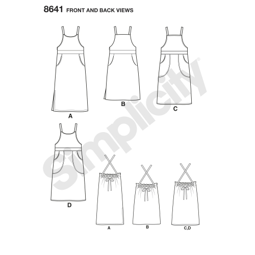 Naiste Jumper-kleit, Simplicity Pattern #8641 