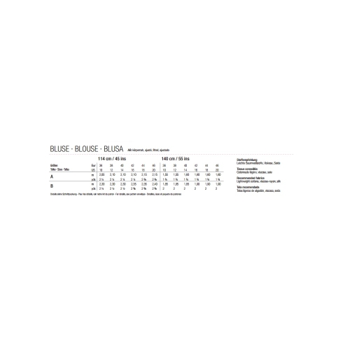 Pluus Nr. 36-46, Burda Style Nr. 6368 