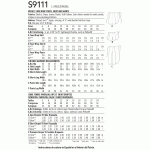 Naiste hõlmikpüks-seelik, seelik ja shortsid, Simplicity Pattern #S9111 