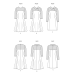 Выкройка: Misses`, sizes: Women`s Dress, Butterick B6707 
