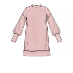 Naiste trikoosärk mini kleidid, suurused: XXS-XS-S-M-L-XL-XXL, Simplicity Pattern #S8947 