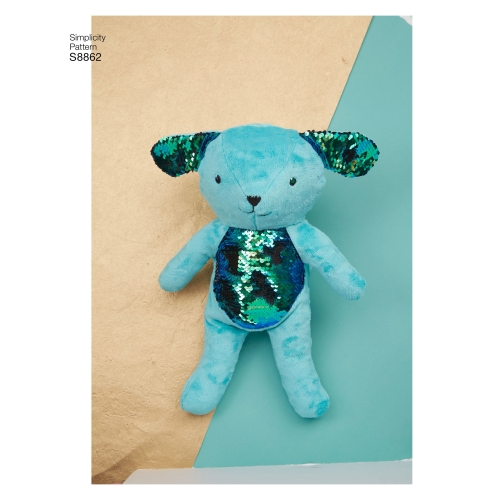 Loomad, topistäidetavad, Simplicity Pattern #S8862 