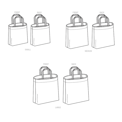 Simplicity Sewing pattern S9308 TOTE BAGS IN THREE SIZES, SS9308OS 