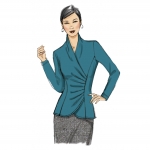 Выкройка: Misses` Top with Pleat and Options, Butterick B6517 