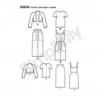 Misses` Dress, Skirt, Top and Jacket, Simplicity Pattern #S8849 