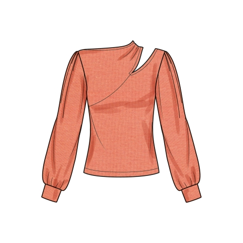 Simplicity lõikekomplekt S9679 MISSES` KNIT TOP WITH SLEEVE VARIATIONS 