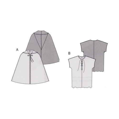 Robin Hood, Kasv 128-158cm / Robin / Burda 9510 