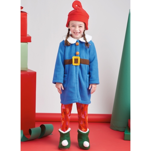 Simplicity lõikekomplekt S9672 CHILDREN`S ROBES, TOP, PANTS, HAT AND SLIPPERS IN SIZES S-M-L, SS9672A 