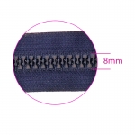 Plastic Zippers, closed end, 8 mm, 22 - 25 cm, Coats Opti 