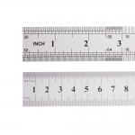 Stainless Steel Ruler with metric and inch scale, 20cm, 8`inch 