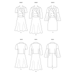 Выкройка: Misses` Dress, Butterick B6706 