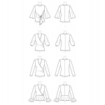 Ompelukaavat: Misses` Top, Butterick B6628 