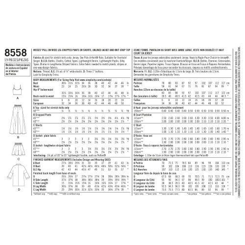 Naiste riietus Mimi G Style, Simplicity Pattern #8558 