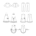 Simplicity Sewing Pattern 18` Doll Clothes SSS9523OS 