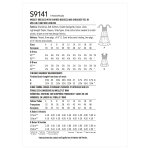 Naiste kroogitud pihaga kleit, Simplicity Pattern #S9141 