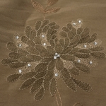 Embroidered Taffeta Fabric + Swarovski, BB23911  