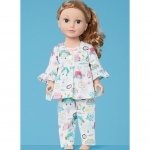 Выкройка: Girls` Top, Dress, Pants and 45 cm (18`) Doll Clothes, Kwik Sew K0250 