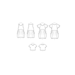 Simplicity Sewing Pattern Misses` Pullover Dress and Knit Top by Elaine Heigl, SS9596AA (XS-S-M-L-XL) 