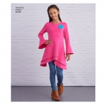 Laste ja tüdrukute trikootuunikad kahes pikkuses ja retuusid, Simplicity Pattern # 8430 
