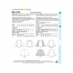 Ompelukaavat: Misses` Tops with Attached Cape and käisevariatsioonidega, Butterick B6490 