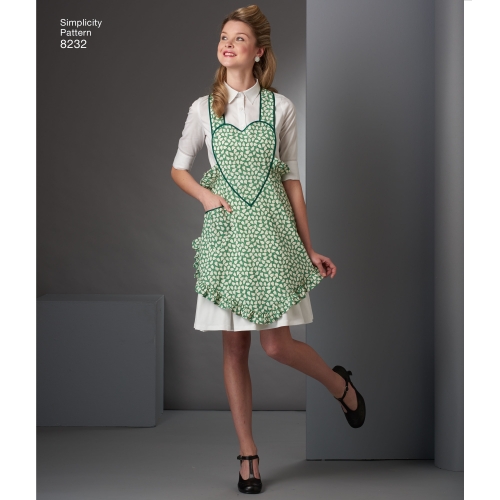 1940`ndate vintage põlled, suurused: A (S-M-L), Simplicity Pattern #8232 
