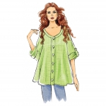 Ompelukaavat: Misses` Top, Butterick B6056 
