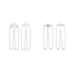 Выкройка: Misses` Pants, A (XS-S-M-L-XL-XXL), Butterick, B6865A 