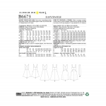 Выкройка: Misses` Dress and Sash, Butterick B6673 