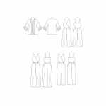 Ompelukaavat: Misses` Jacket and Jumpsuit, Butterick B6691 