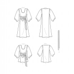 Naiste kleit ja vööga topp, Simplicity Pattern #S9098 