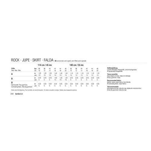 Seelik Nr.36-46, Burda Style Nr.6734 