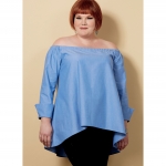 Выкройка: Misses` Off-the-Shoulder Top, Butterick B6519 