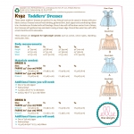 Ompelukaava: Toddlers` Dresses, Kwik Sew K0192 