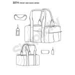 Bags, Sizes: OS (ONE SIZE), Simplicity Pattern #2274 