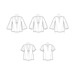 Швейные выкройки Simplicity S9333 Misses` Top with Sleeve Variations 