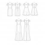 Выкройка: Misses`, sizes: Women`s Dress, Butterick B6558 
