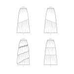 Выкройка: Misses` Skirts, Butterick B6736 