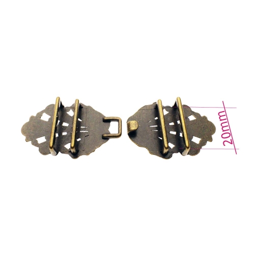 Scandinavian Pewter Clasps, 75mm x 27mm 
