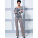 Выкройка: Misses` knit Off-the-Shoulder Top, Dress and Jumpsuit, Loose Jacket, and Pull-On Pants, Butterick B6495 