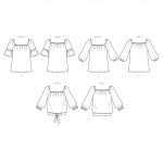Выкройка: Misses` Tops, Butterick B6766 