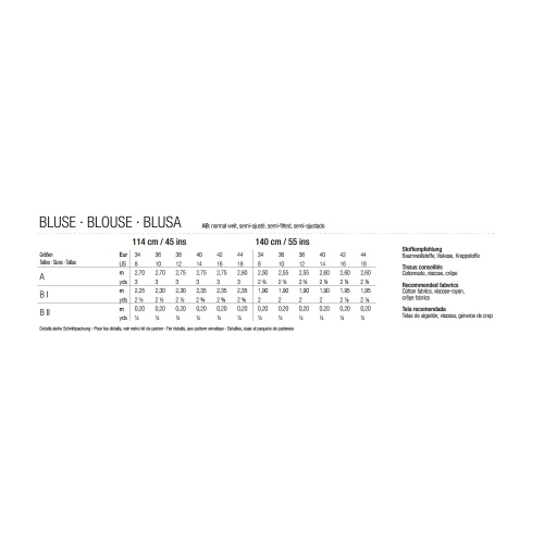Выкройка Nr. 34-44, Burda Style Nr. 6274 