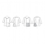 Ompelukaavat: Misses` Top, Butterick B6564 