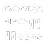 Швейные выкройки Simplicity S9406 18` Doll Clothes 