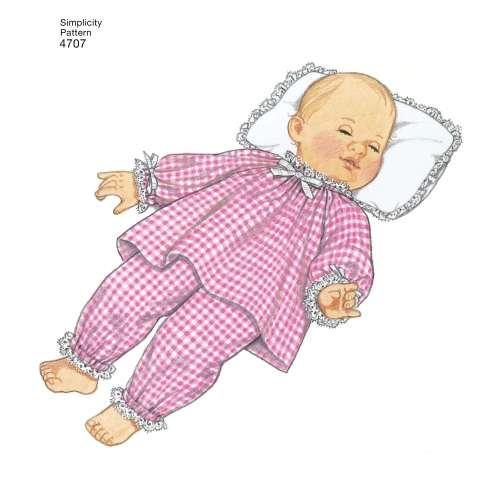 Nukuriided, suurused: A (S,M,L), Simplicity Pattern #4707 