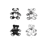 Simplicity lõikekomplekt S9870 PLUSH BEARS, SS9870OS 
