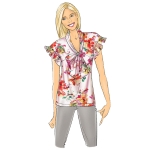 Ompelukaavat: Misses` Top, Butterick B6684 